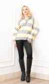 Trend Model Çizgili Triko Kazak 7250 STD