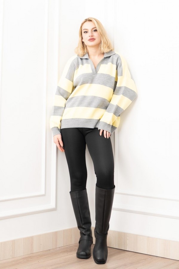 Trend Model Çizgili Triko Kazak 7250 STD Trend Model Çizgili Triko Kazak 7250 STD