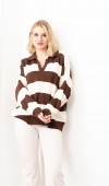 Trend Model Çizgili Triko Kazak 7250 STD Trend Model Çizgili Triko Kazak 7250 STD