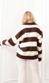 Trend Model Çizgili Triko Kazak 7250 STD Trend Model Çizgili Triko Kazak 7250 STD