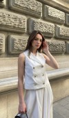 Trend Model İçi Astarlı Düğmeli Yelek & Kemerli Uzun Etek Takım 1205 Trend Model İçi Astarlı Düğmeli Yelek & Kemerli Uzun Etek Takım 1205