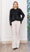 Trend Model Saçak Tüylü Hırka Ceket 25502 STD