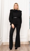 Trend Model Şık Tasarım Kemerli Mont 2612