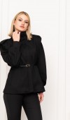 Trend Model Şık Tasarım Kemerli Mont 2612