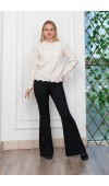Trend Model Taşlı Yumoş Triko Hırka 25508 STD