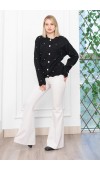 Trend Model Taşlı Yumoş Triko Hırka 25508 STD