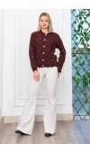 Trend Model Taşlı Yumoş Triko Hırka 25508 STD