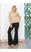 Trend Model Taşlı Yumoş Triko Hırka 25508 STD