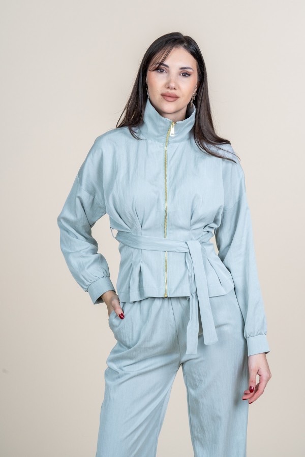 Trend Spor Uzun Kollu Ceket ve Beli Lastikli Pantolon Takım 1305 Trend Spor Uzun Kollu Ceket ve Beli Lastikli Pantolon Takım 1305