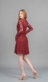 Trend Tül Mini Elbise – Premium Astarlı Form 50359