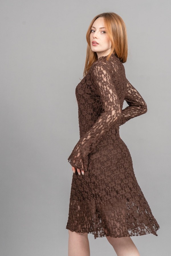 Trend Tül Mini Elbise – Premium Astarlı Form 50359 Trend Tül Mini Elbise – Premium Astarlı Form 50359