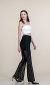 Tül Dantel Beli Lastikli Bol Paça Yüksek Bel Pantolon 30370 Tül Dantel Beli Lastikli Bol Paça Yüksek Bel Pantolon 30370