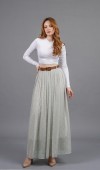 Tül Şifon İçi Astarlı Maxi Etek 6857 Tül Şifon İçi Astarlı Maxi Etek 6857