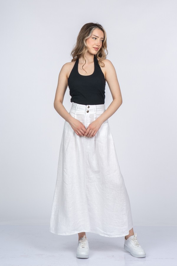 Valerie Zarif ve Spor Keten Etek 6899 Valerie Zarif ve Spor Keten Etek 6899