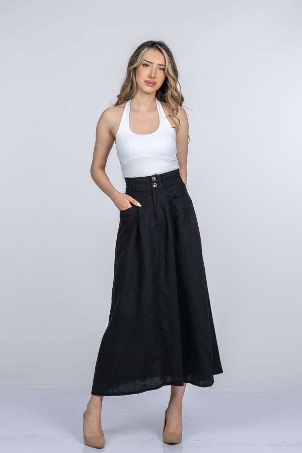 Valerie Zarif ve Spor Keten Etek 6899 Valerie Zarif ve Spor Keten Etek 6899