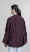 Ön VE Kol İp Büzgü Detaylı Oversize Trend Gömlek 70070 STN Ön VE Kol İp Büzgü Detaylı Oversize Trend Gömlek 70070 STN