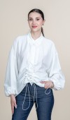 Ön VE Kol İp Büzgü Detaylı Oversize Trend Gömlek 70070 STN Ön VE Kol İp Büzgü Detaylı Oversize Trend Gömlek 70070 STN