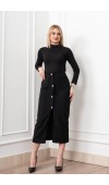 Velora Signature Wool Slit Skirt