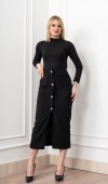 Velora Signature Wool Slit Skirt