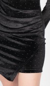 Velvet Luxe Draped Dress – Kadife Işıltı Elbisesi 50345 Velvet Luxe Draped Dress – Kadife Işıltı Elbisesi 50345