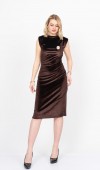 Velvet Sculpt Draped Evening Dress – Kadife Drapeli Premium Gece Elbisesi 50348