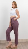 Verev Beli Lastikli Kumaş Pantolon 30228 Verev Beli Lastikli Kumaş Pantolon 30228