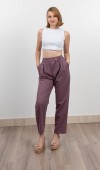 Verev Beli Lastikli Kumaş Pantolon 30228 Verev Beli Lastikli Kumaş Pantolon 30228