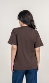 Yaka Fular Detaylı Penye T-shirt Yaka Fular Detaylı Penye T-shirt