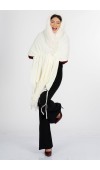 Yaka Kürk Peluş Deataylı Triko Şal 23705 STD