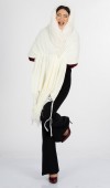 Yaka Kürk Peluş Deataylı Triko Şal 23705 STD Yaka Kürk Peluş Deataylı Triko Şal 23705 STD