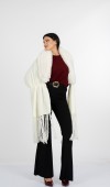 Yaka Kürk Peluş Deataylı Triko Şal 23705 STD Yaka Kürk Peluş Deataylı Triko Şal 23705 STD