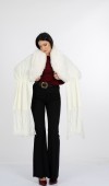 Yaka Kürk Peluş Deataylı Triko Şal 23705 STD Yaka Kürk Peluş Deataylı Triko Şal 23705 STD