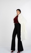 Yaka Kürk Peluş Deataylı Triko Şal 23705 STD Yaka Kürk Peluş Deataylı Triko Şal 23705 STD