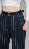 Yüksek Bel Çizgili Kaşe Bol Paça Kemerli Cepli Kadın Kışlık Pantolon – MissVina 30345 Yüksek Bel Çizgili Kaşe Bol Paça Kemerli Cepli Kadın Kışlık Pantolon – MissVina 30345