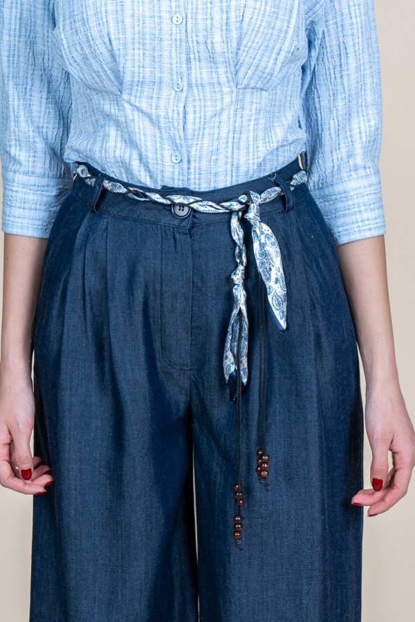 Yüksek Bel Salaş Bol Cepli Kot - Denim Pantolon 30369 Yüksek Bel Salaş Bol Cepli Kot - Denim Pantolon 30369