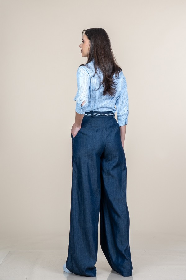 Yüksek Bel Salaş Bol Cepli Kot - Denim Pantolon 30369 Yüksek Bel Salaş Bol Cepli Kot - Denim Pantolon 30369