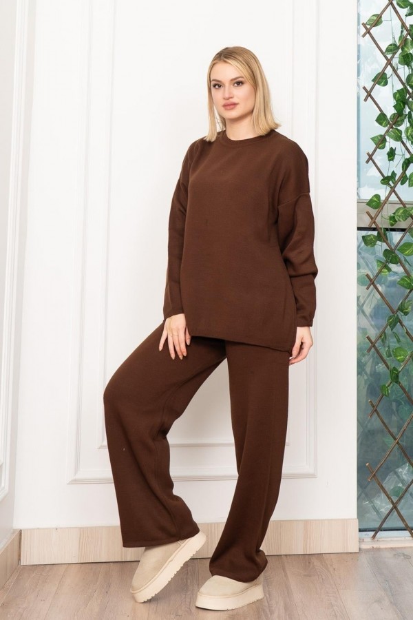 Yuvarlak Yaka Salaş Triko Takım 7204 STD Yuvarlak Yaka Salaş Triko Takım 7204 STD